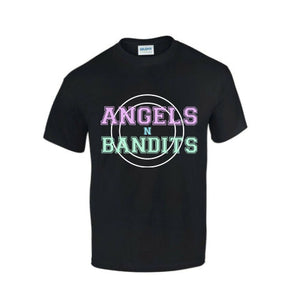 "ANGELS n BANDITS" XL TEE - BLACK